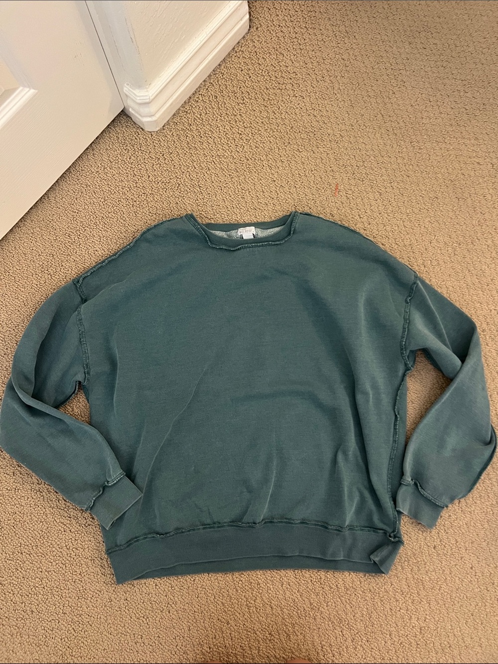 Women’s Crewneck Sweater - Teal Green